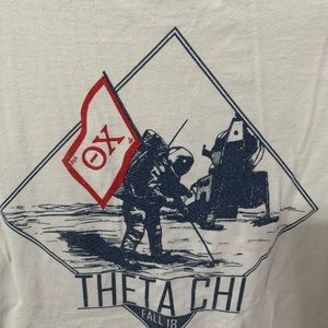 White Theta Chi Men’s Large T Shirt